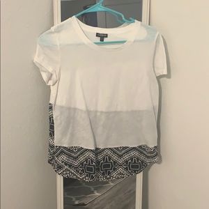 White and black work top